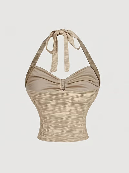 Women's Elegant Halter Top & Skirt
