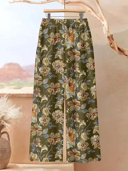 Women’s Relaxed Tunic & Printed Pants Set