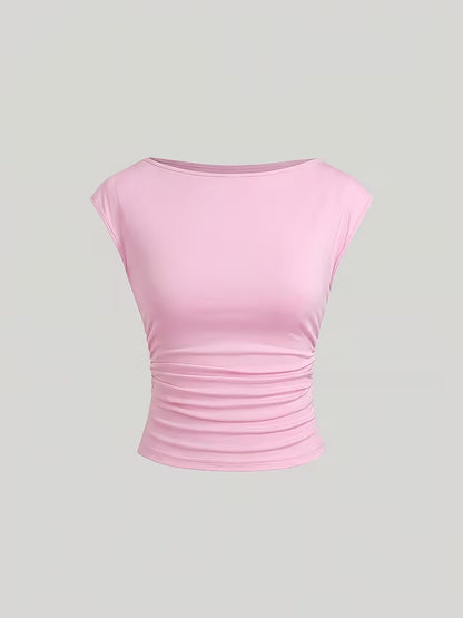 3-Pack of Seamless Stretchable Crop Tops – Soft & Foldable