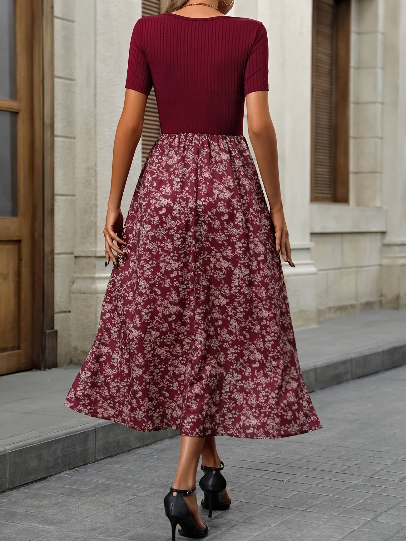 Women's Premium Printed Crop Top & Maxi Skirt Set