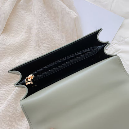 Trendy PU Leather Crossbody Bag – Lightweight Square Design with Spacious Interior