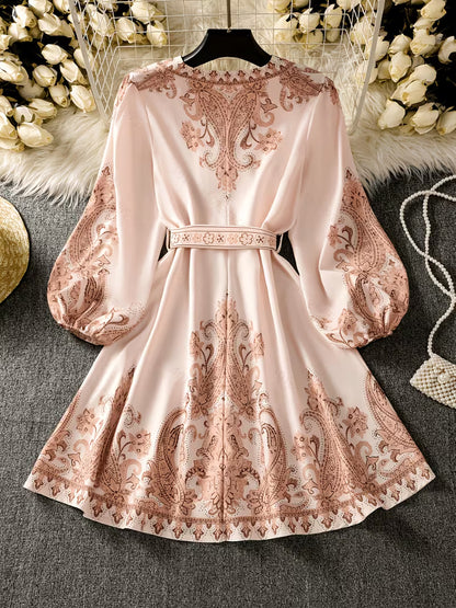 Women’s Floral Printed Flare Dress