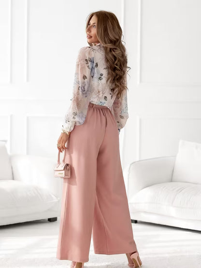 Women's Sophisticated Floral Outfit Set