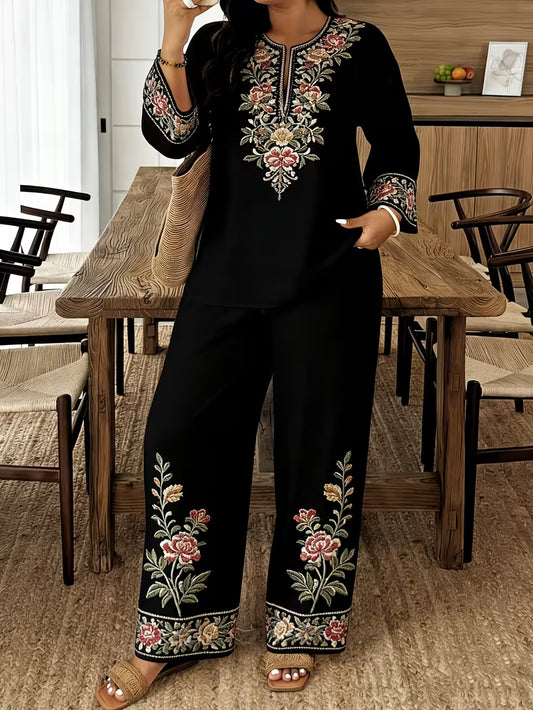 Women’s Elegant Embroidered Kurta Pant Set