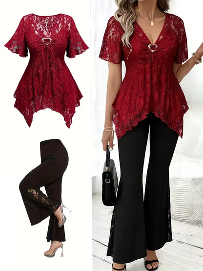 Women’s Lace Tunic & Pants Set