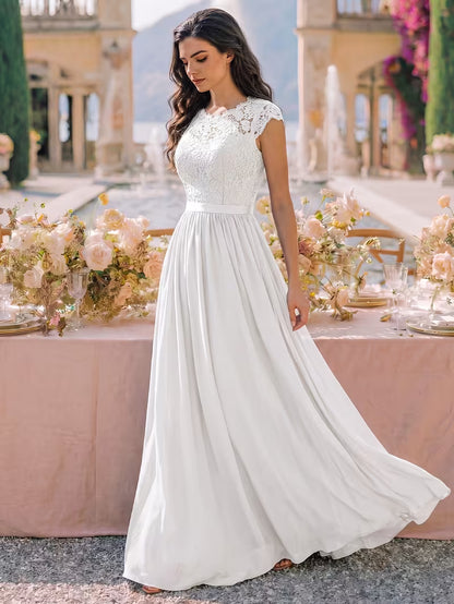Women's Wedding Event Sequined Evening Gown