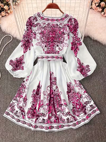Women’s Floral Printed Flare Dress