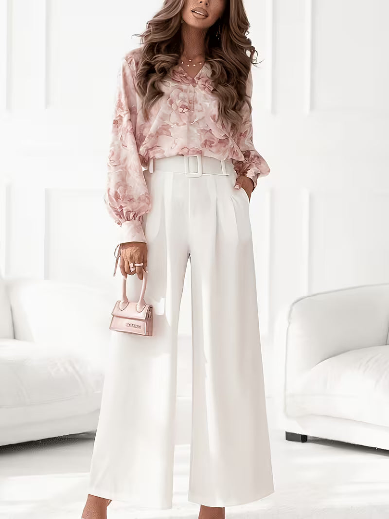 Women's Sophisticated Floral Outfit Set