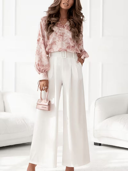 Women's Sophisticated Floral Outfit Set