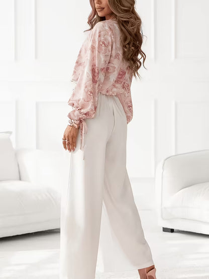 Women's Sophisticated Floral Outfit Set