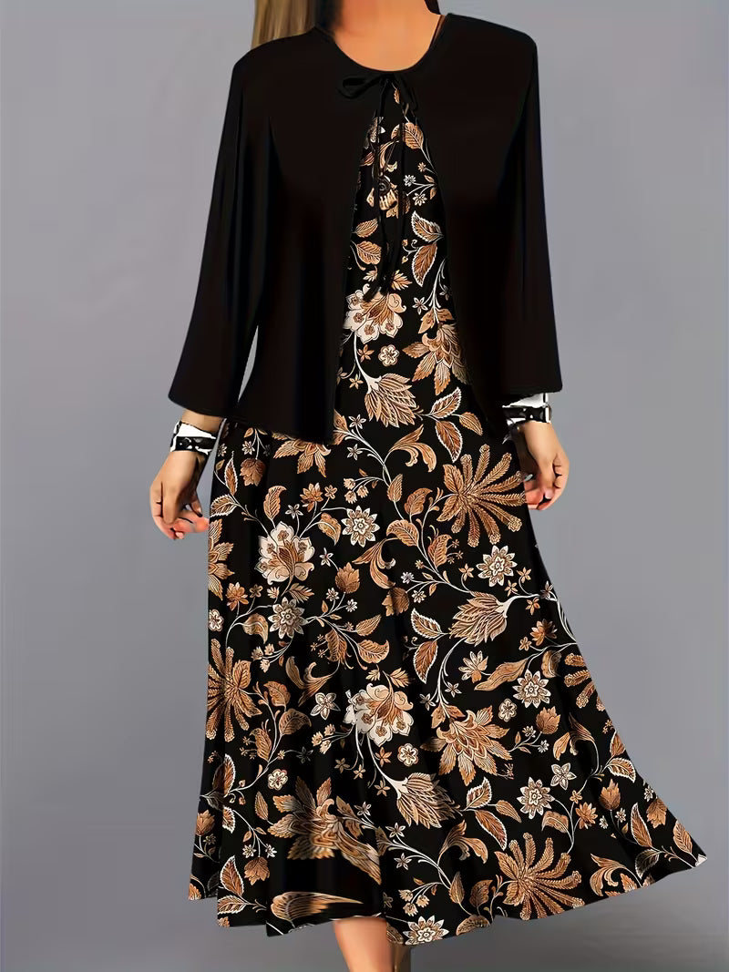 Women’s Floral Layered Dress Set