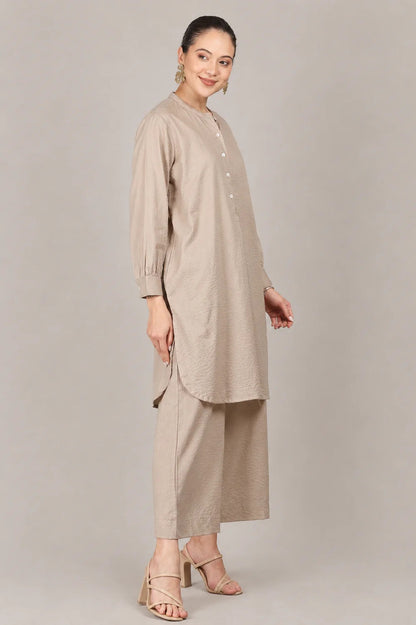 Elegant Seersucker Cotton Co-Ord Set