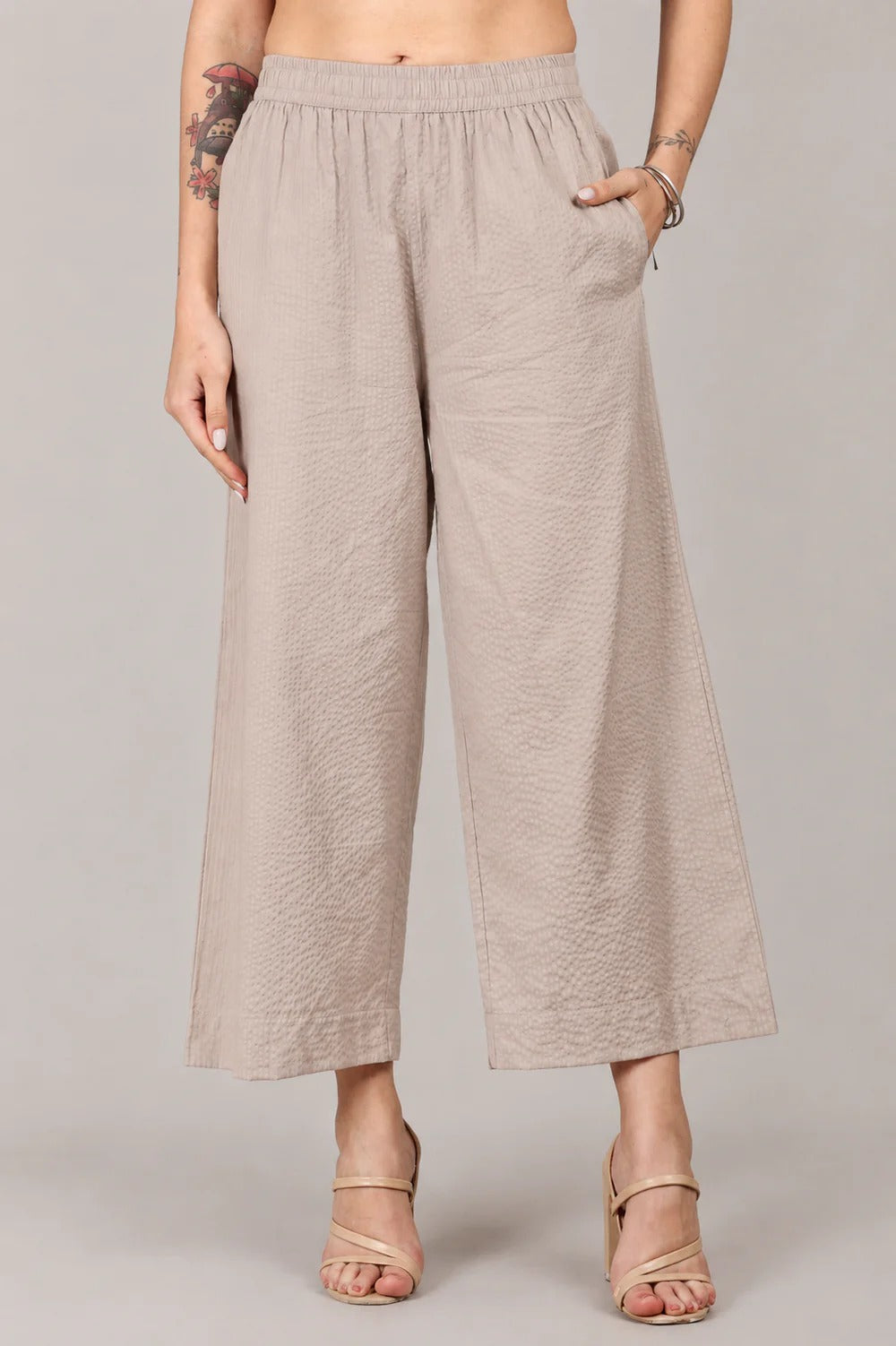 Elegant Seersucker Cotton Co-Ord Set