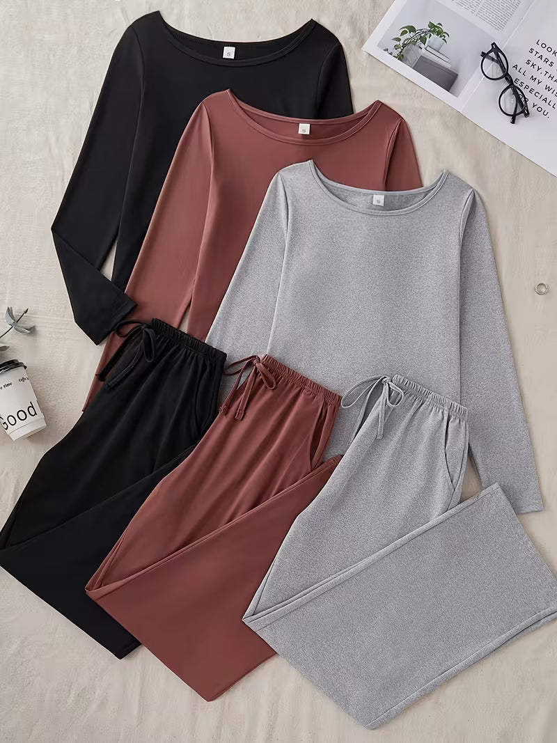 Women's Premium 3-Piece Casual Lounge Set (Pack of 3)