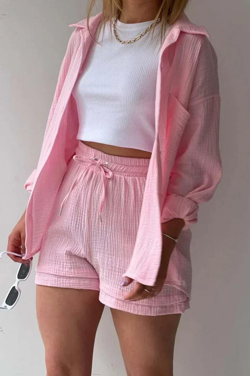 Muted Blush – Relaxed Cotton Twin Set