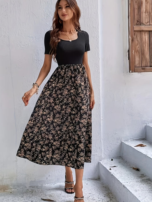 Women's Premium Printed Crop Top & Maxi Skirt Set