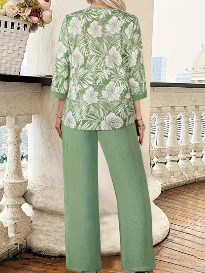 GeoLuxe Wide-Leg Set