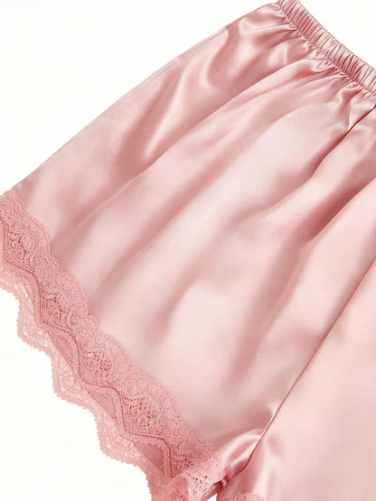 Women's Luxe Satin 3-Piece Sleepwear Set