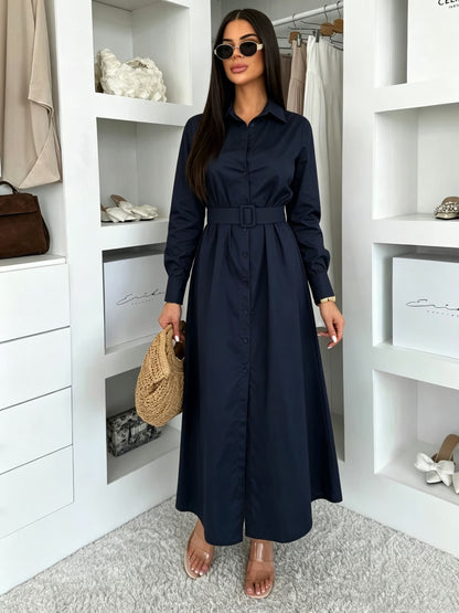 Women’s Elegant Utility Shirt Dress