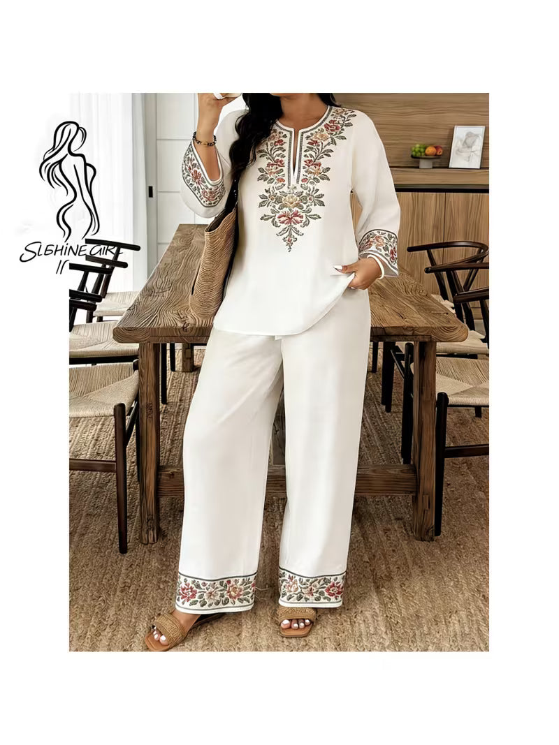 Women’s Elegant Embroidered Kurta Pant Set