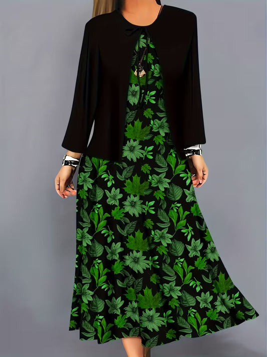 Women’s Floral Layered Dress Set