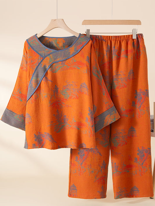 Women’s Floral Printed Casual Set