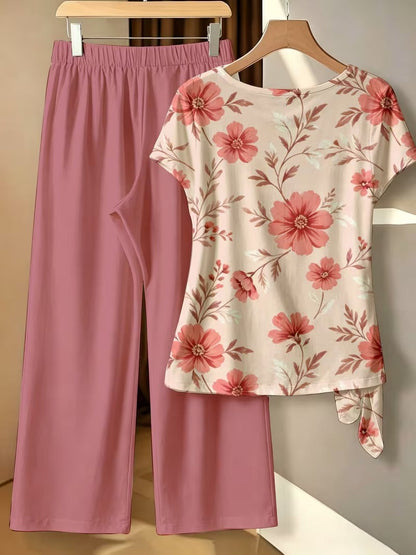 BowBelle Printed Two-Piece Set
