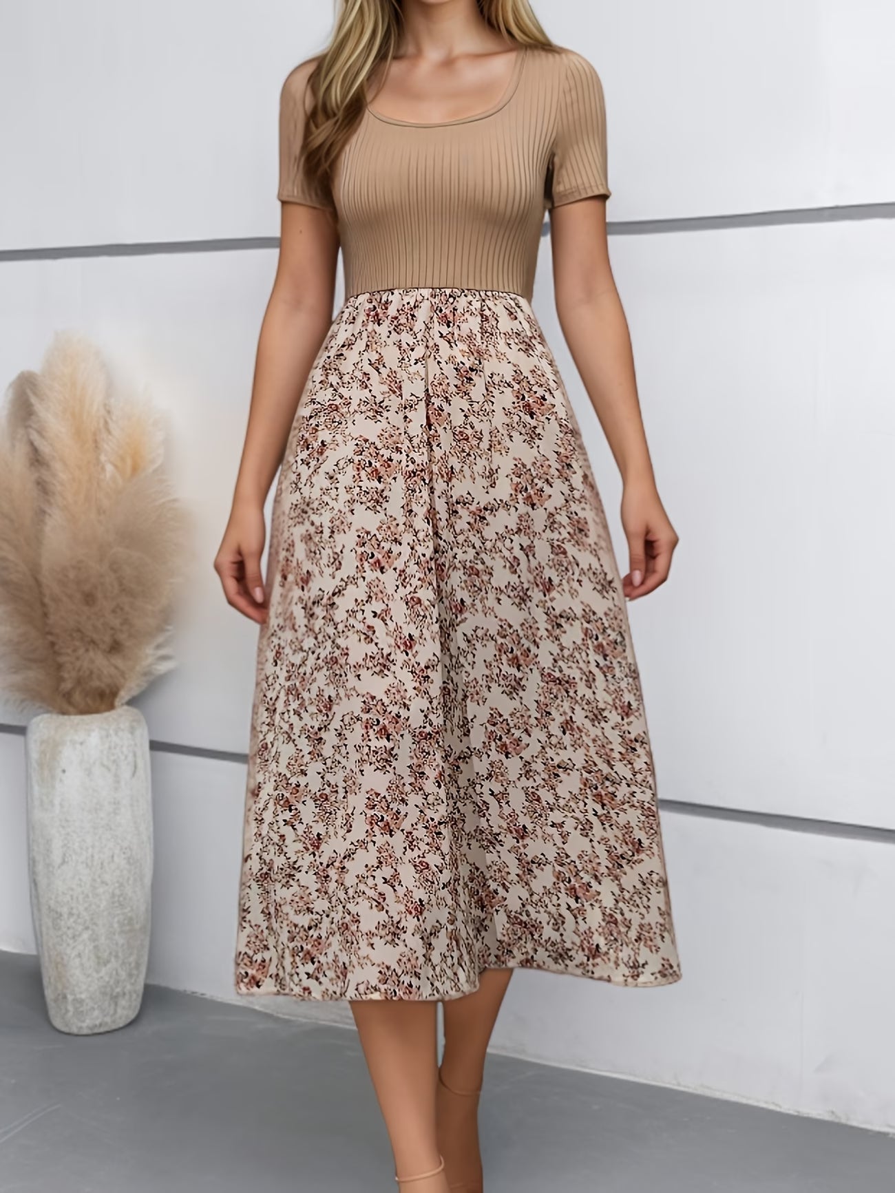 Women's Premium Printed Crop Top & Maxi Skirt Set