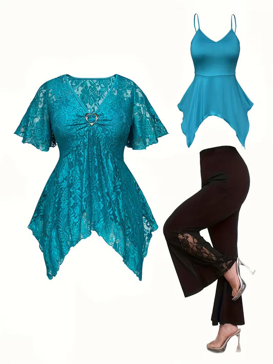 Women’s Lace Tunic & Pants Set
