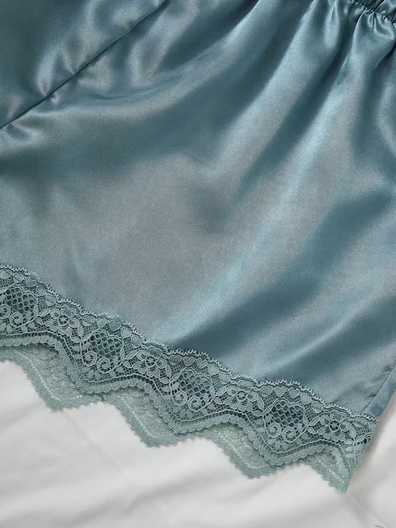 Women's Luxe Satin 3-Piece Sleepwear Set