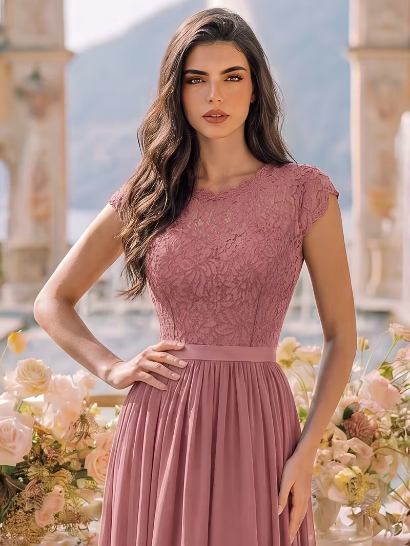Women's Wedding Event Sequined Evening Gown