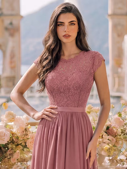 Women's Wedding Event Sequined Evening Gown