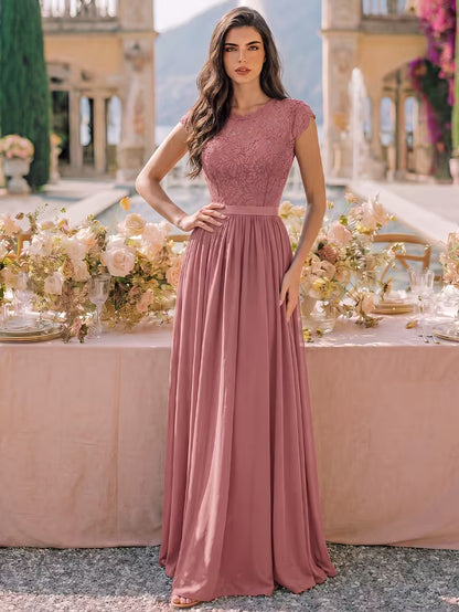 Women's Wedding Event Sequined Evening Gown
