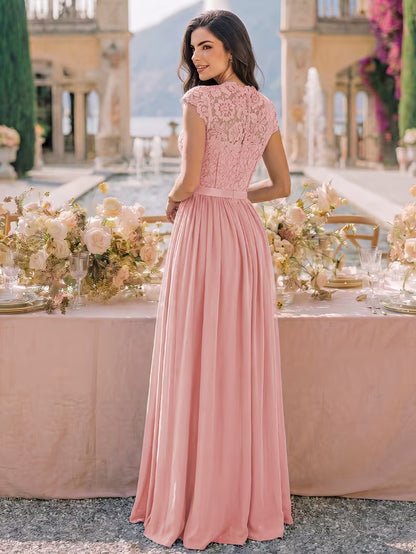 Women's Wedding Event Sequined Evening Gown