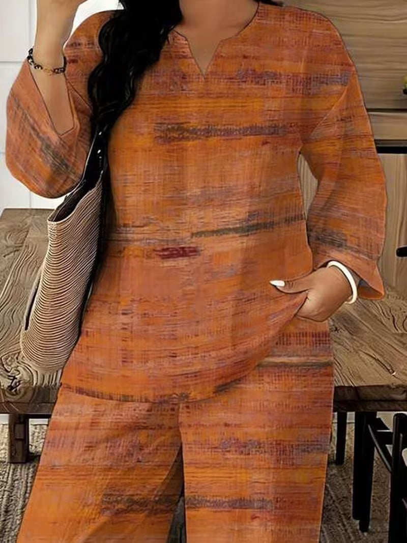 Women’s Striped Relaxed-Fit Co-Ord Set
