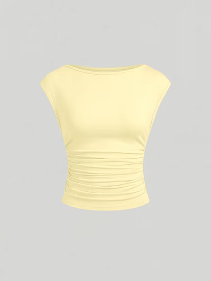 3-Pack of Seamless Stretchable Crop Tops – Soft & Foldable