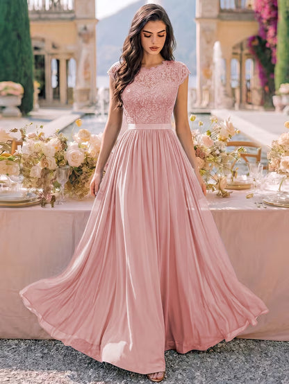 Women's Wedding Event Sequined Evening Gown