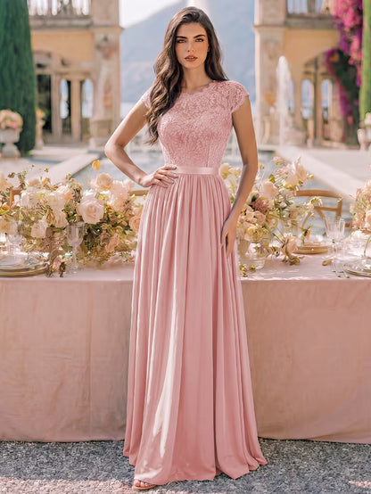 Women's Wedding Event Sequined Evening Gown
