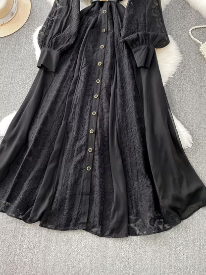 Women's Premium Lace Maxi Dress