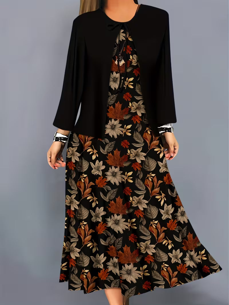 Women’s Floral Layered Dress Set