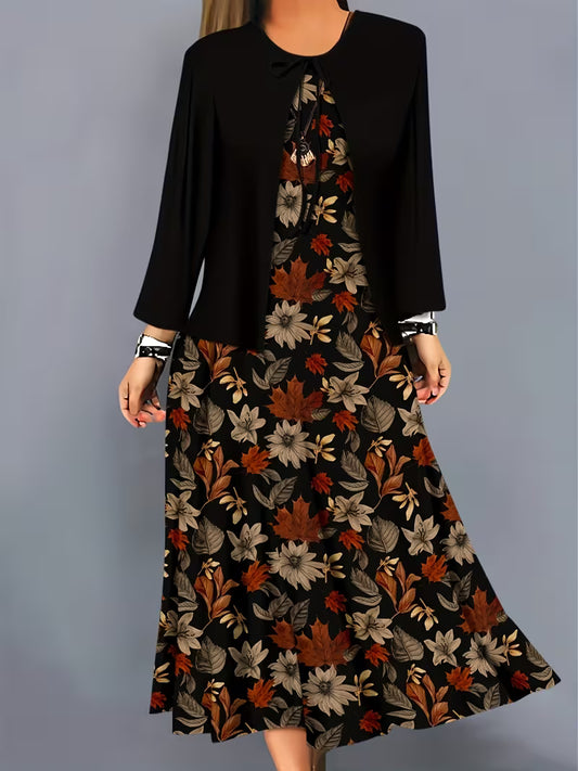 Women’s Floral Layered Dress Set
