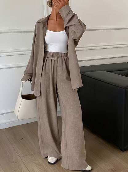 Women’s Stylish 3-Piece Shirt Pant Set