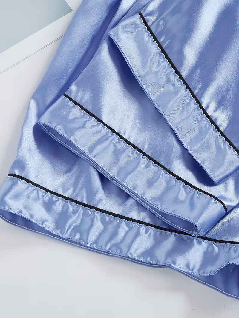 Women's Luxe Satin 3-Piece Sleepwear Set