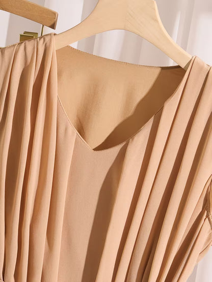 Luxe Scarlet V-Neck Co-Ord