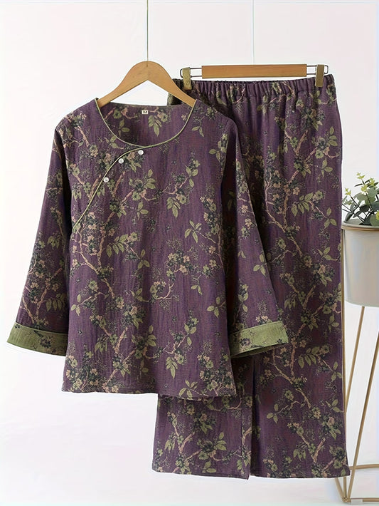 Women’s Floral Printed Casual Set