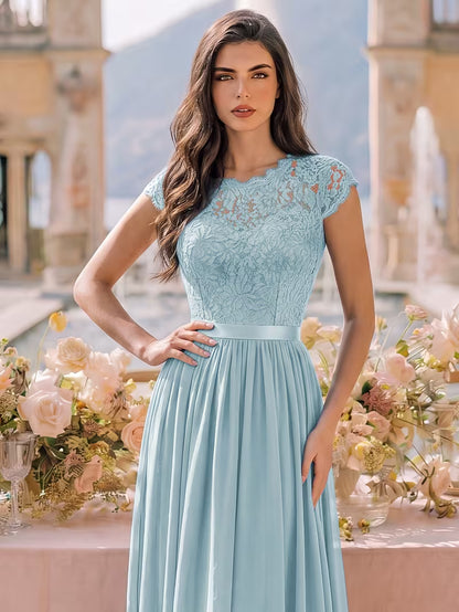 Women's Wedding Event Sequined Evening Gown