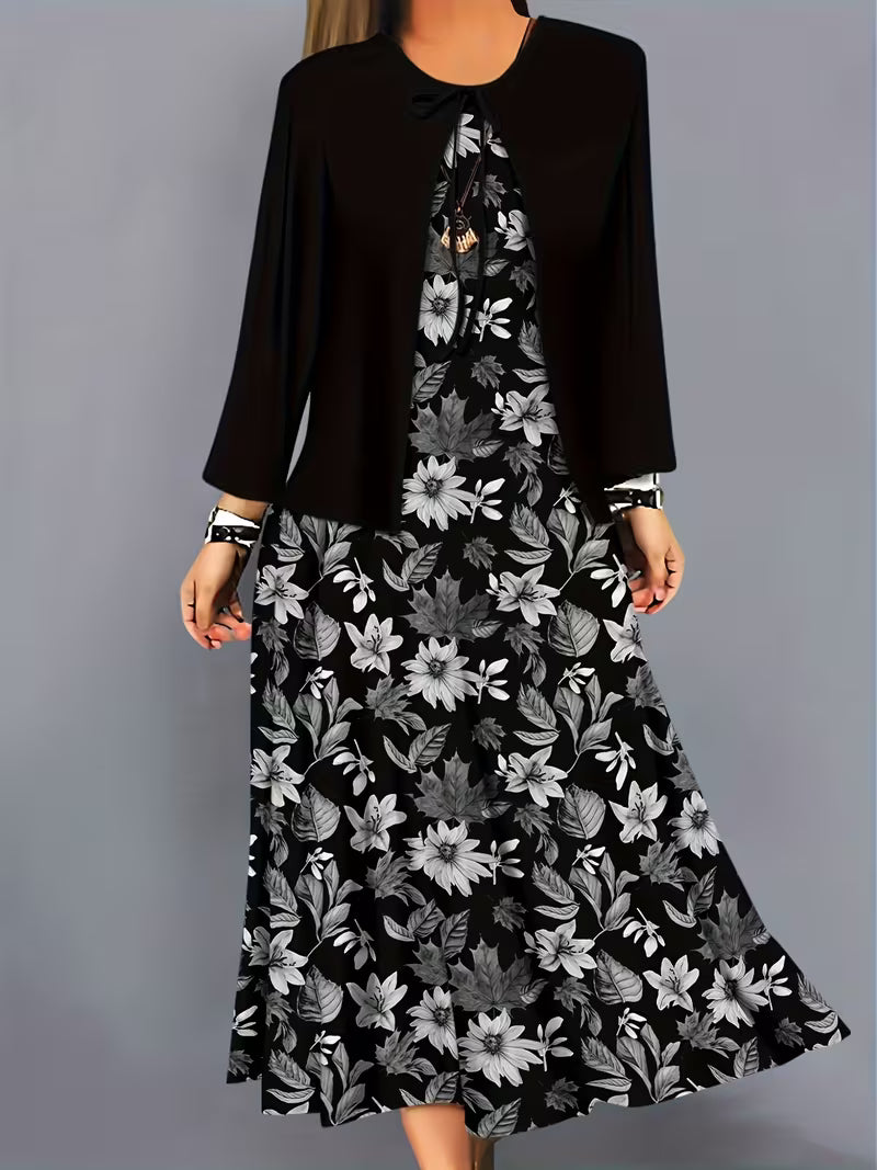 Women’s Floral Layered Dress Set