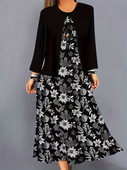 Women’s Floral Layered Dress Set