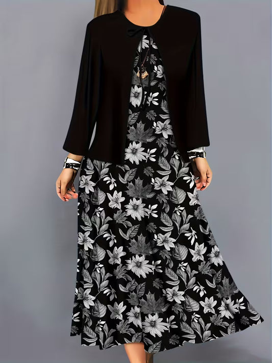 Women’s Floral Layered Dress Set
