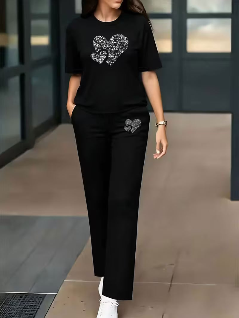 Paris Graphic T-Shirt & Pants Set